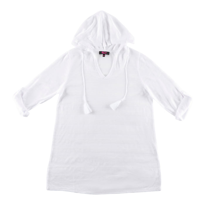 Couvre-maillot à manches longues avec capuchon ACX Active pour femmes
