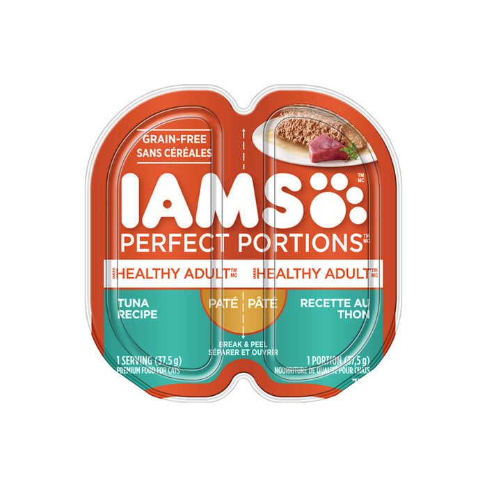 Nourriture humide pour chats IAMS PERFECT PORTIONS Pâté recette au thon 75 g