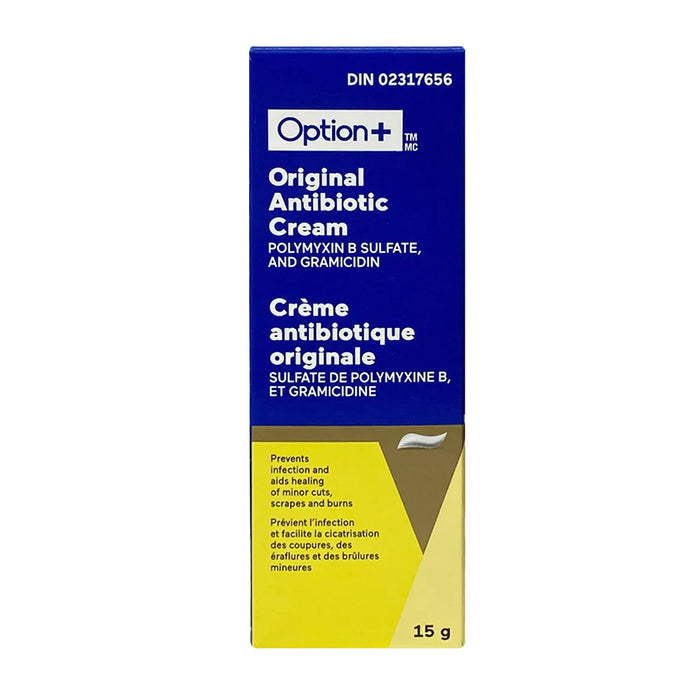 Crème antibiotique Option+, 15 g