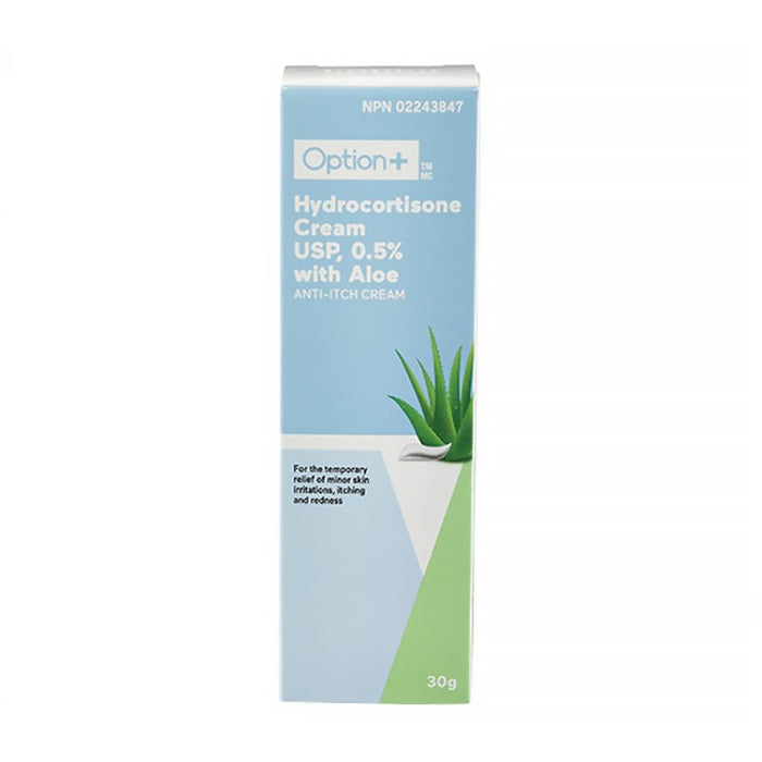 Crème d'hydrocortisone 0,5 % Option+, 30 g