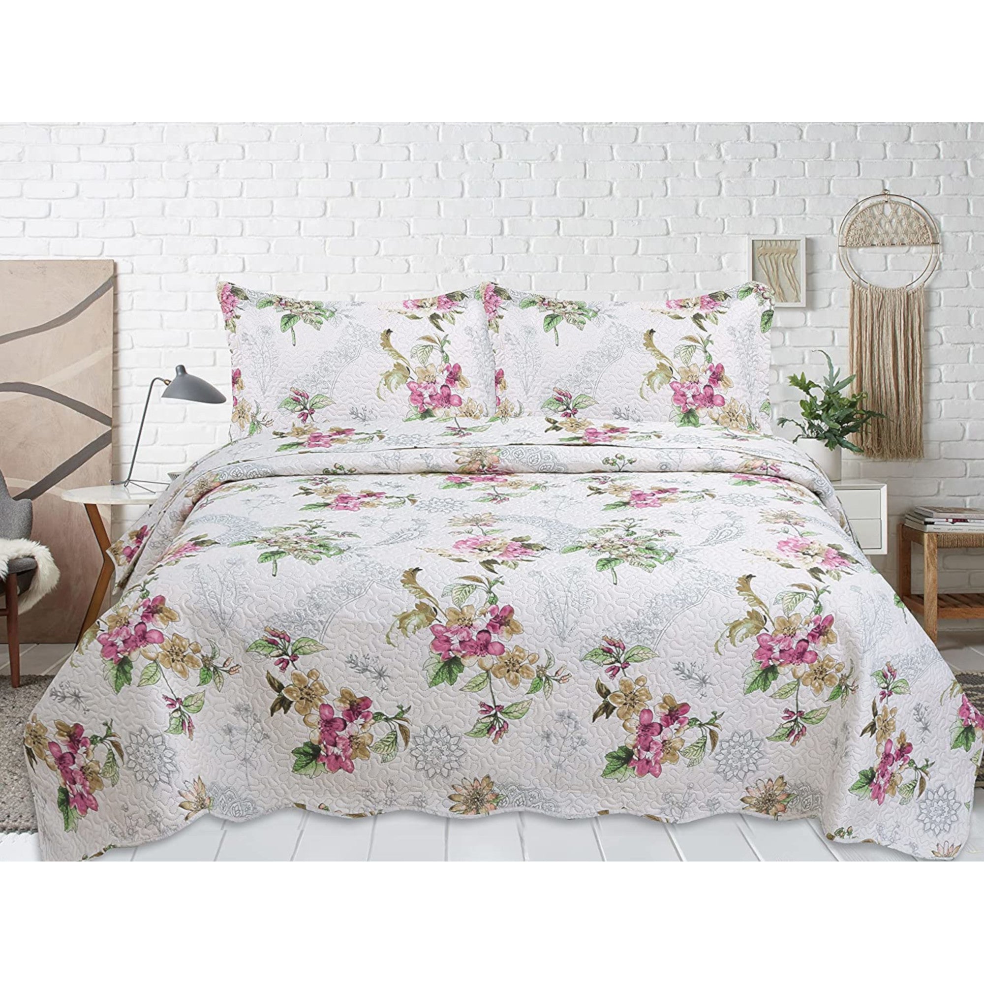 Pinsonic Queen Quilt Set, 3 Piece Giant Tiger