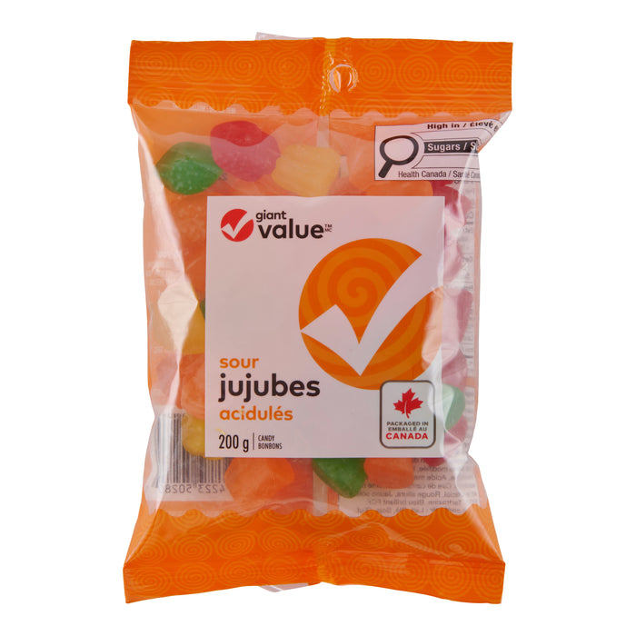 Jujubes aigre Giant Value , 200 g