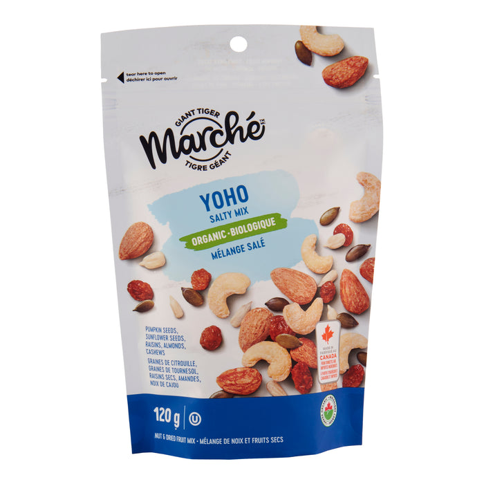 Giant Tiger Marché Organic YOHO Salty Nut Mix, 120 g