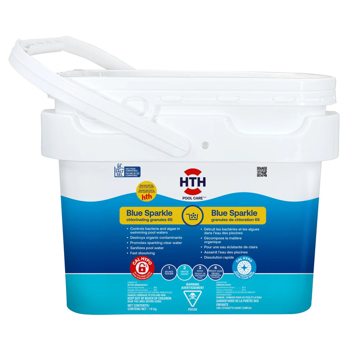 Granulés de chlore Blue Sparkle HTH, 14 kg