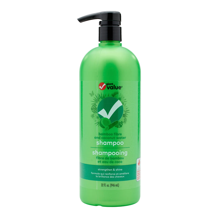 Giant Value Bamboo Fibre and Coconut Water Shampoo, 946 ml