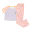 Ens. pyjama avec pantalon raglan sous licence pour femmes – 2 pièces