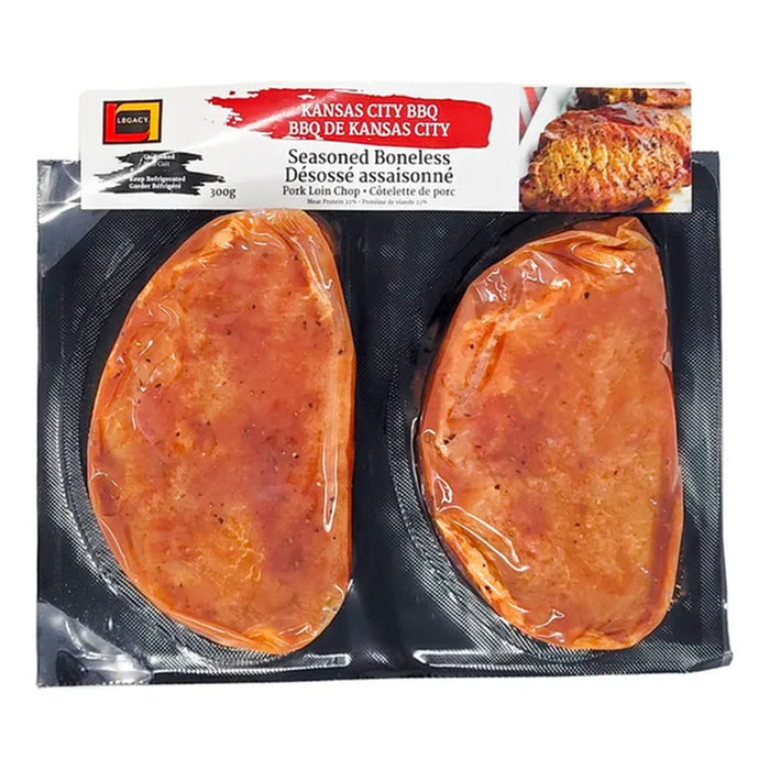 Côtelettes de porc assaisonnées Kansas City BBQ Legacy, 300 g