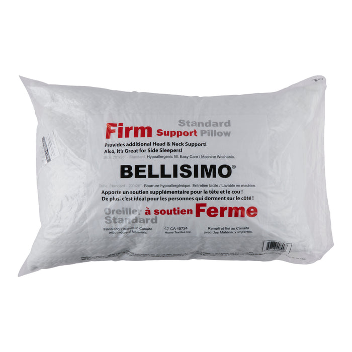 Matelasse Firm Pillow, White