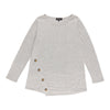lily morgan Women's Round Neck Blouse with Side Button Detail