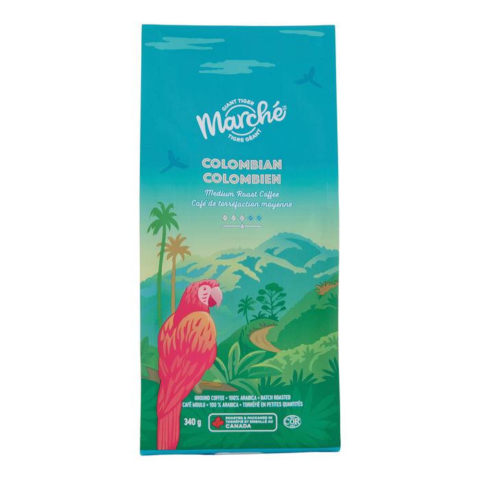Giant Tiger Marché Ground Columbian Coffee, 340 g