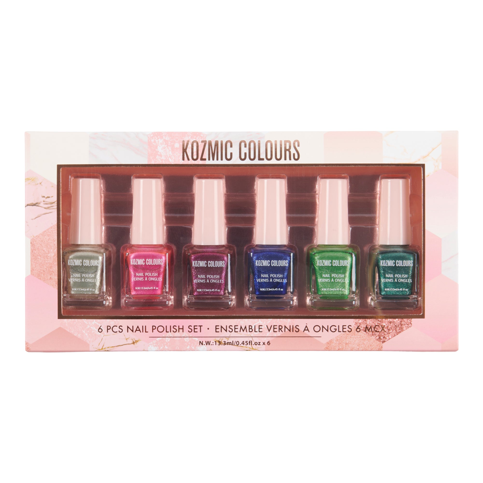 Kozmic Colours Nail Polish Set, 6Piece Giant Tiger