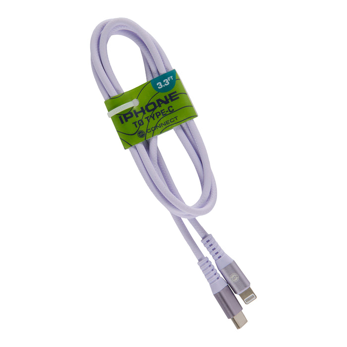 Connect USB-C To Lightning Cable, 3.3-ft.