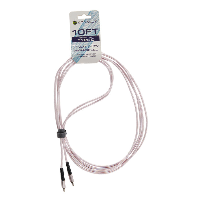 Connect Type-C To Type-C Cable, 10-ft.