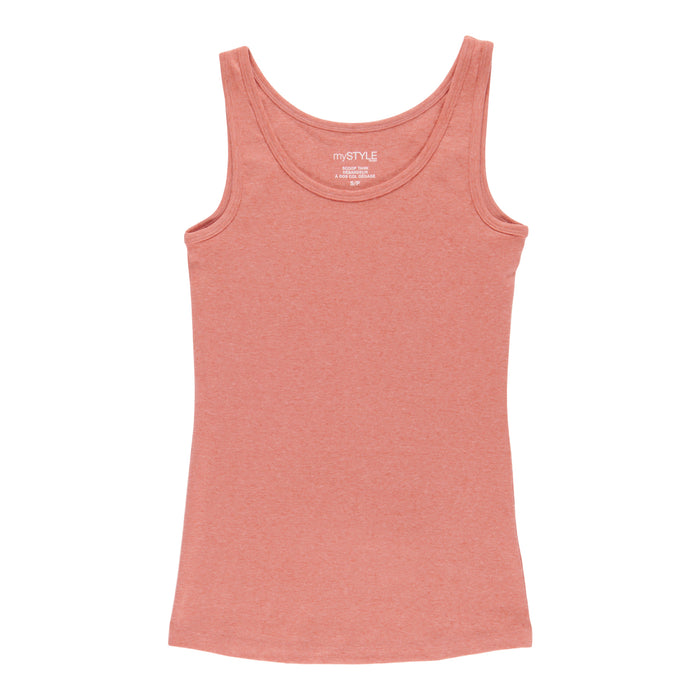 Débardeur de couleur uni à col dégagé mySTYLE pour femmes