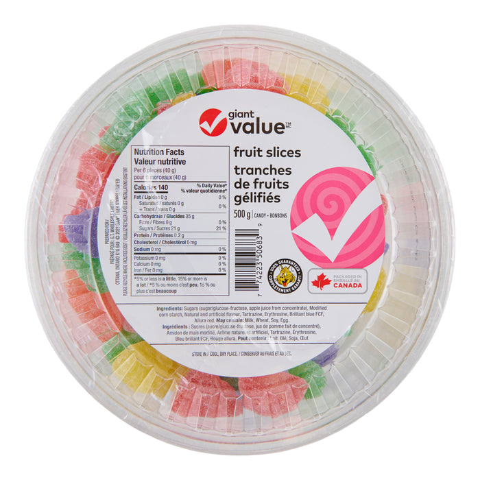 Giant Value Fruit Slices, 500 g