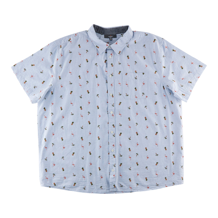 Chemise boutonnée imprimée taille forte Mountain Ridge pour hommes