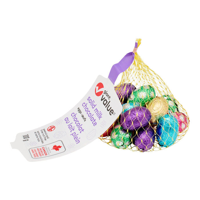 Œufs pleins en chocolat Giant Value, 100 g