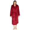Women's Long Sleeve Hooded Fleece Robe