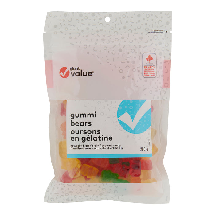 Giant Value Oursons en gélatine, 200 g 