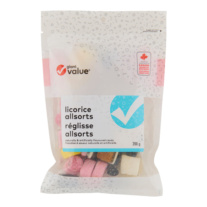 Giant Value Réglisse allsorts, 200 g