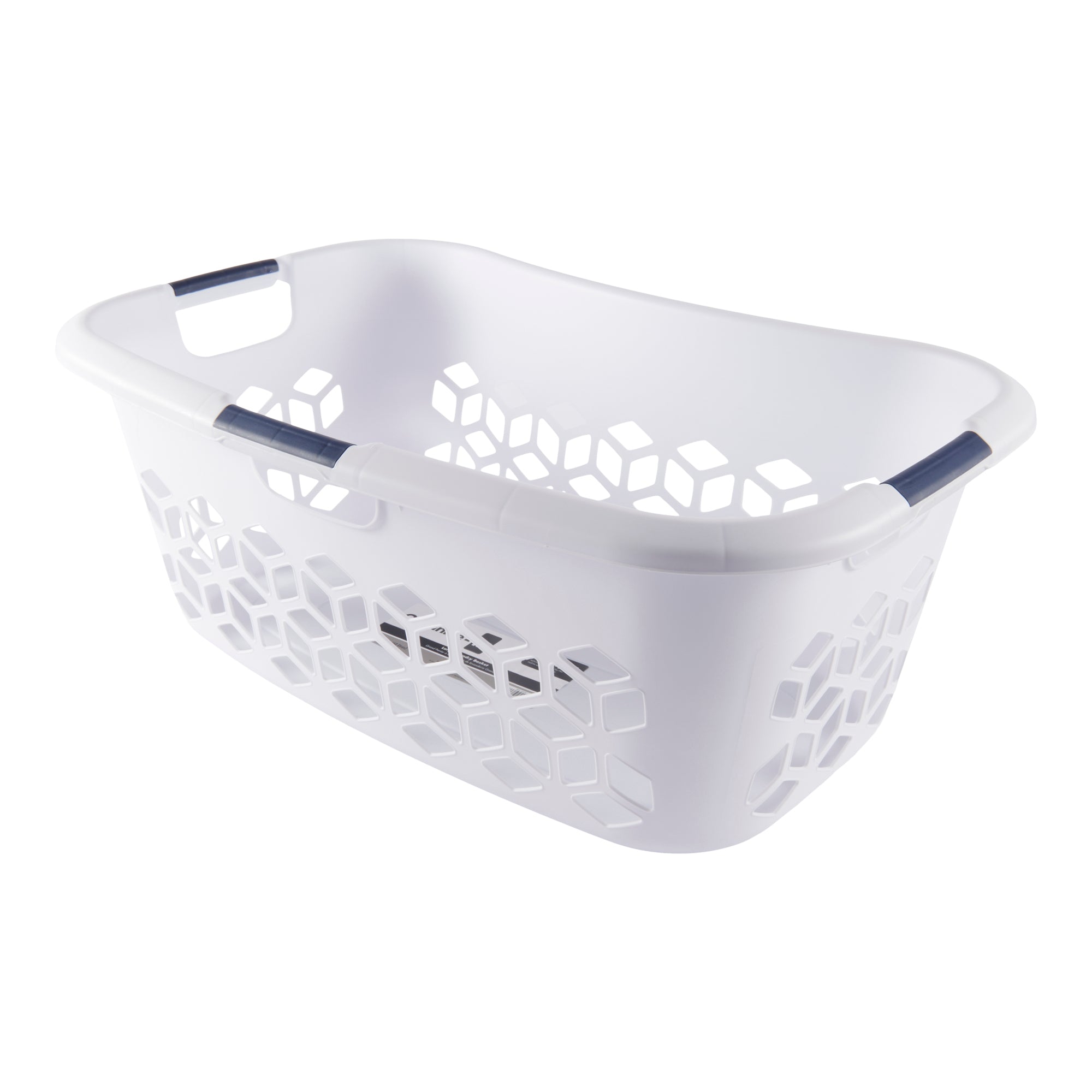 Deluxe Hip Hugger Laundry Basket, White Giant Tiger