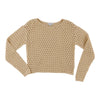 mySTYLE Women's Mesh Cropped Sweater