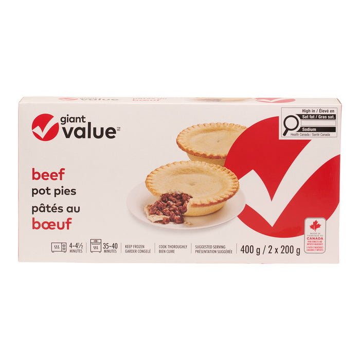 Pâtés au bœuf Giant Value, emb. de 2