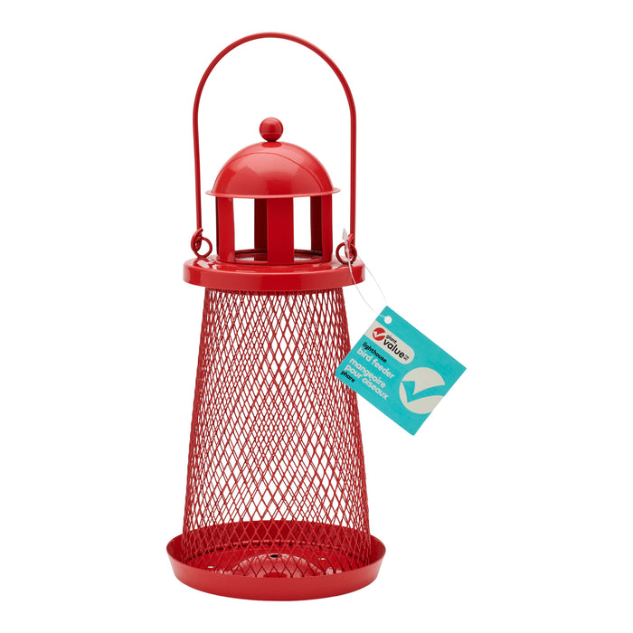 Giant Value Lighthouse Bird Feeder, 10.4-in
