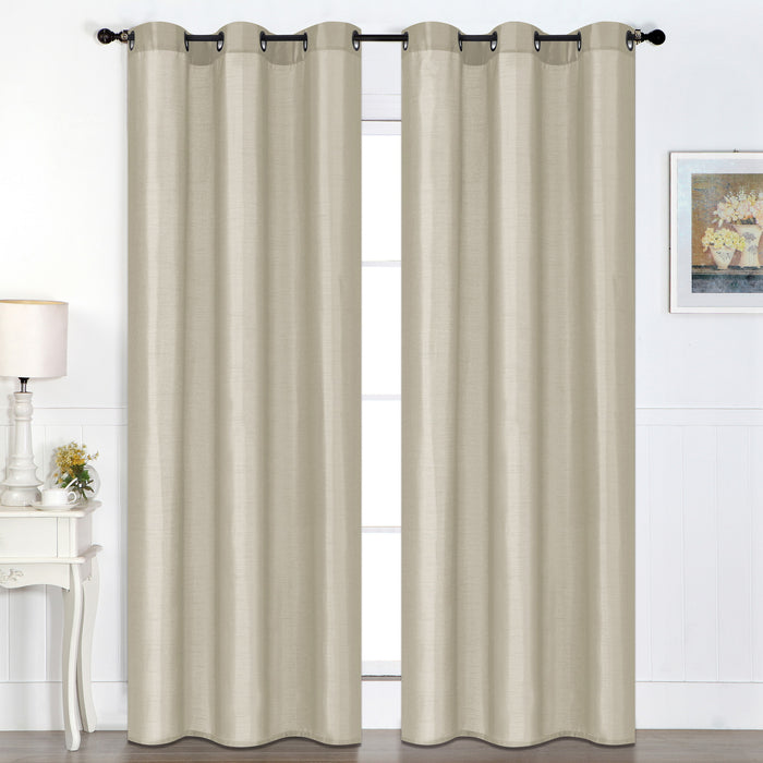 Faux Silk Curtain, 54-in x 84-in.