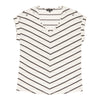 Blouse imprimée à col en V avec détail à œillet lily morgan pour femmes