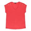 Blouse à col en V avec détail à œillet lily morgan pour femmes
