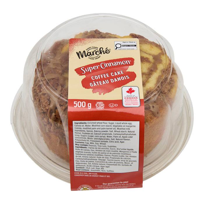 Giant Tiger Marché Super Cinnamon Coffee Cake, 500 g