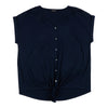 lily morgan Women's Plus V-Neck Shoulder Detail Blouse