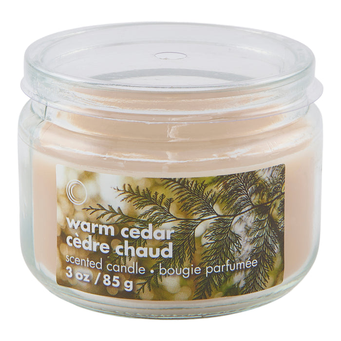 Warm Cedar Jar Candle, 3-oz.
