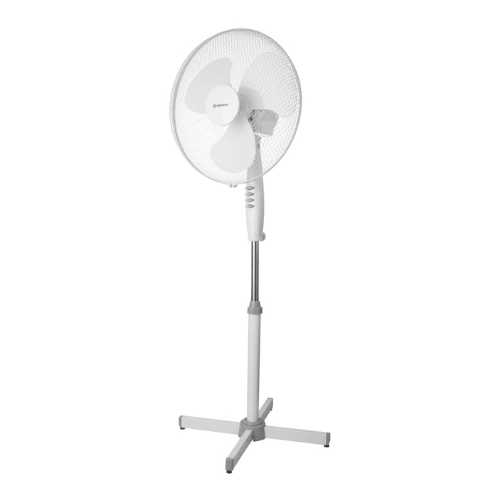Konwin Oscillating Pedestal Fan, White, 16-in.