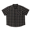 Chemise boutonnée à carreaux taille forte pour hommes