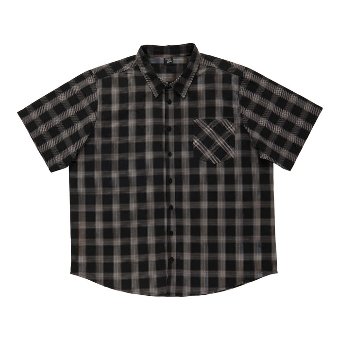 Chemise boutonnée à carreaux taille forte pour hommes