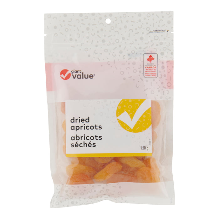 Giant Value Dried Apricots, 150 g