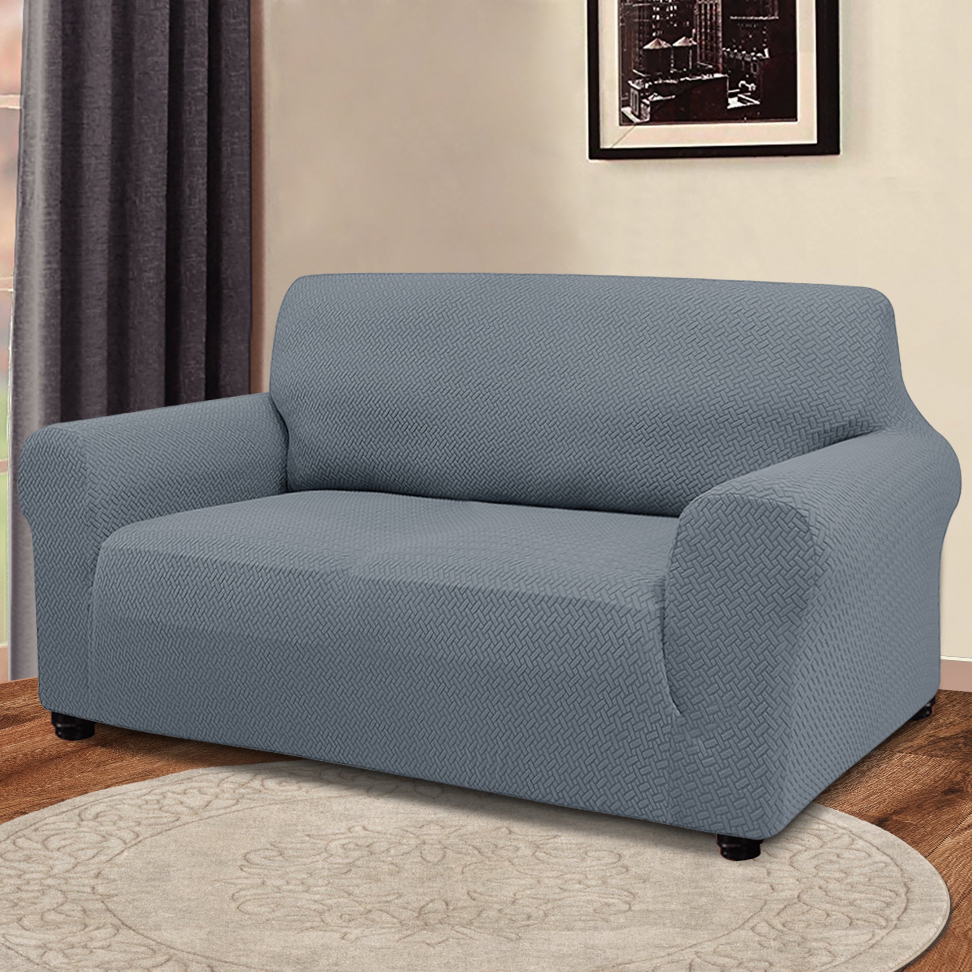 Stretch Jacquard Loveseat Cover Giant Tiger