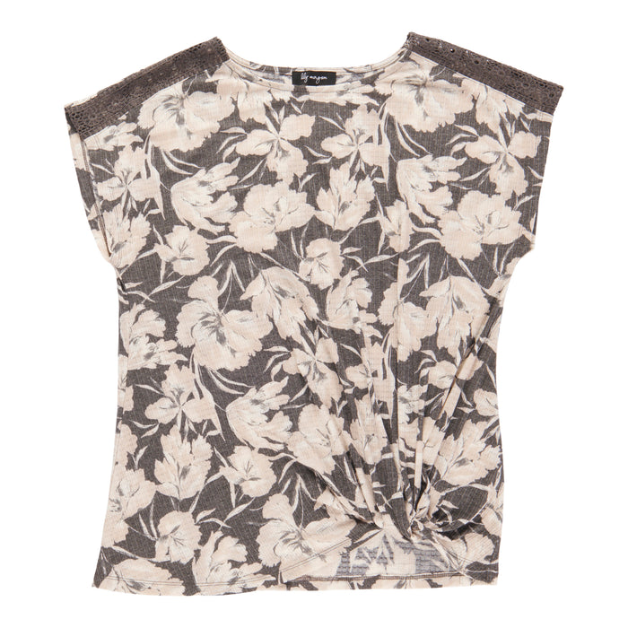 T-shirt à encolure ras du cou lily morgan pour femmes