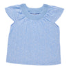 T-shirt imprimé en tissu de laine grossière avec détail au cou en crochet Mykonos mySTYLE pour femmes