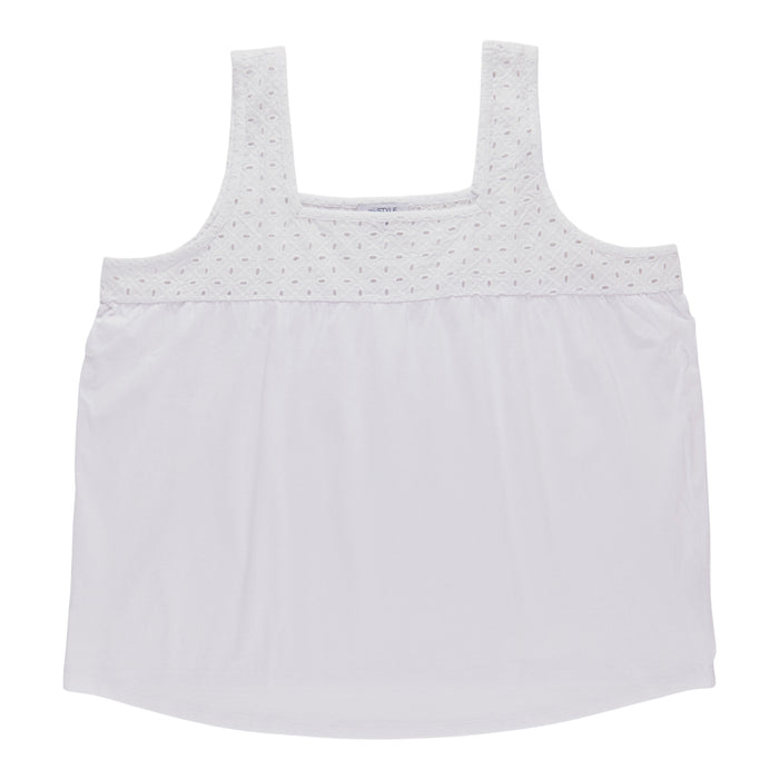 Débardeur à œillets avec encolure carrée taille plus mySTYLE pour femmes