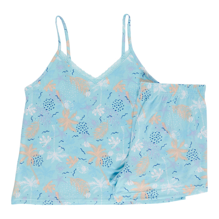Pyjama avec boxeur et camisole à dentelle Carisma pour femmes