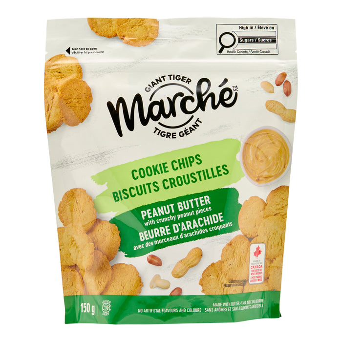 Biscuits au beurre d’arachide Marché Tigre Géant, 150 g