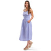 Robe à bretelles fines avec surplis à la taille Mykonos mySTYLE pour femmes
