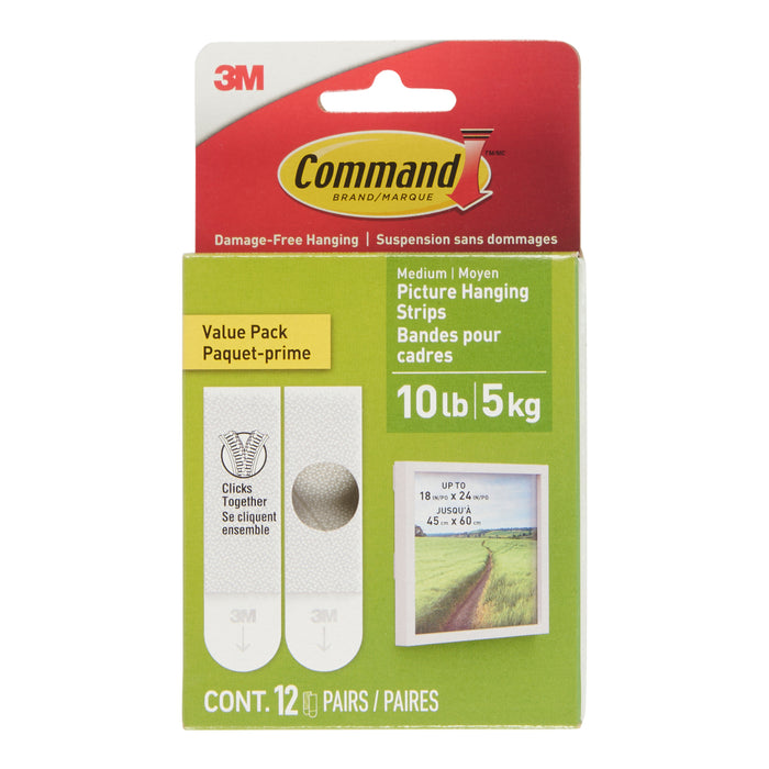 Command Medium Hanging Strip, 12-Pack