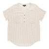Blouse avec col en V et manches courtes lily morgan pour femmes