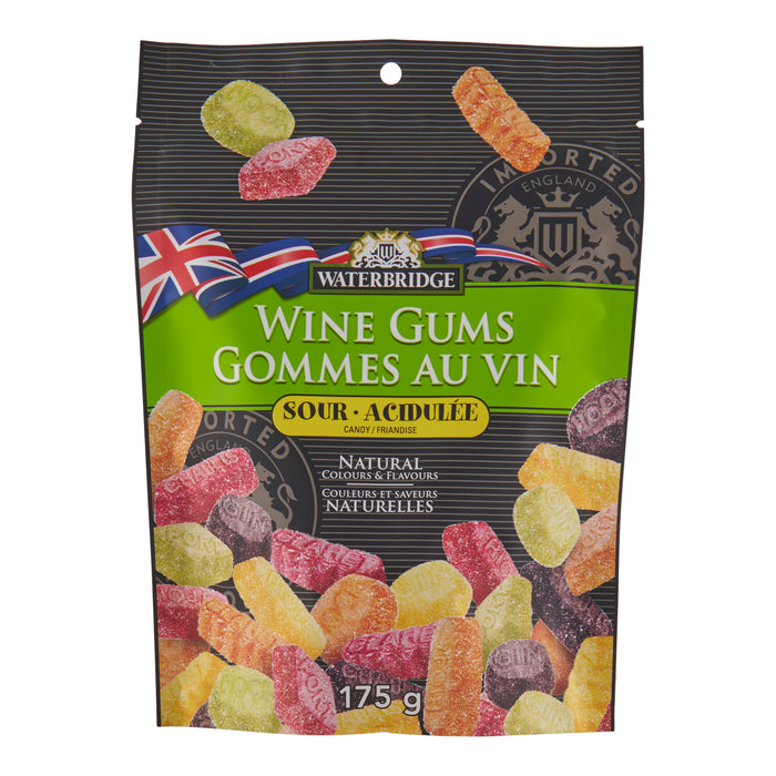 Waterbridge Wine Gums Sour Candy, 175-g