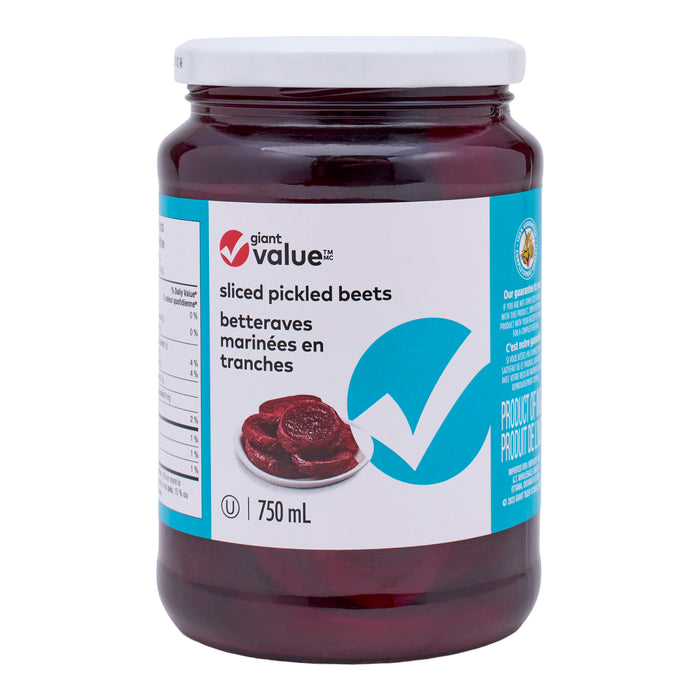 Giant Value Sliced Pickled Beets, 750 ml