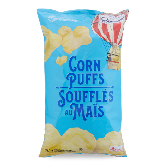 Maïs gonflé à saveur de beurre Giant Value, 280 g